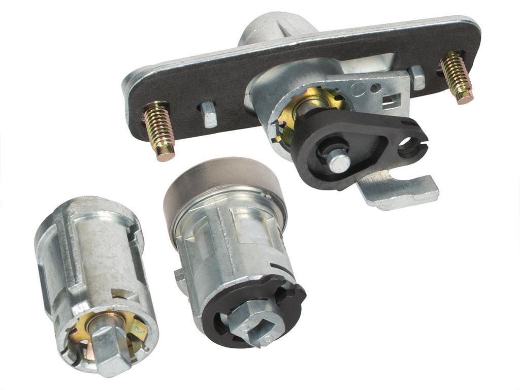 Ford Mondeo Mk3 00-07 Set of Front Left Door Lock Inserts + Trunk Lid + Ignition Switches 3 Pcs. Set
