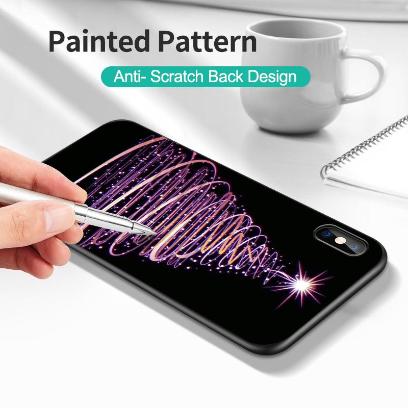 Black Tpu Case For Xiaomi POCO M4 X4 C40 Pro 4G 5G X3 NFC 5G F3 F4 GT Christmas Tree Light Winter