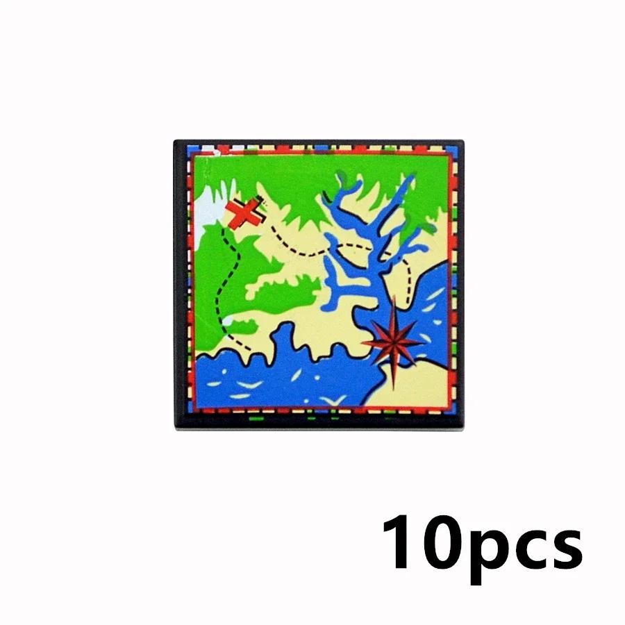 Bricks Smooth 2x2 Floor Printed Tile Assembled Building Blocks Decoration Ceramic Tile MOC City House Construction Toys
