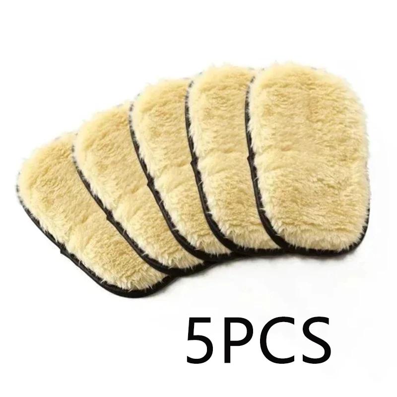 Car Washing Imitation Wool Gloves Thickened Plush Car Wiping Gloves Waxing Polishing Car Cleaning Products Cleaning Cloth