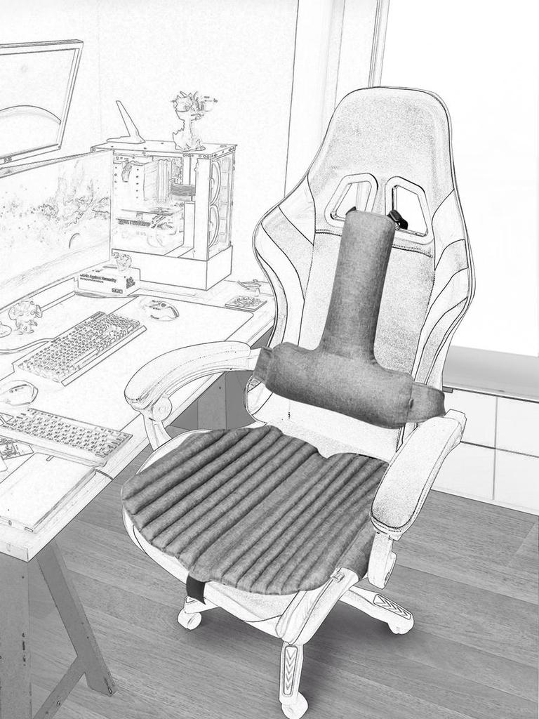 Ekkoseat Gamer-Sitzbezüge, Füllung aus Buchweizenschalen