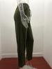 2026 Spring/Summer Women's Solid Color Cotton Linen Drawstring Wide-Leg Casual Pants
