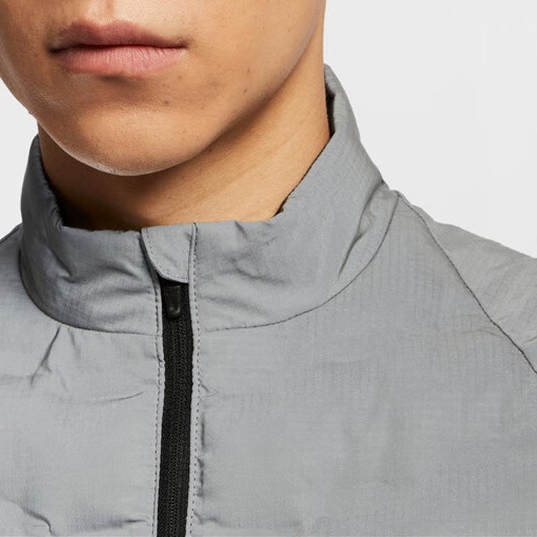 Nike As M Nk Tfadv Reflect Vest Brand Logo Stand Collar Zipper Sleeveless Vest Men Vests IM6279027