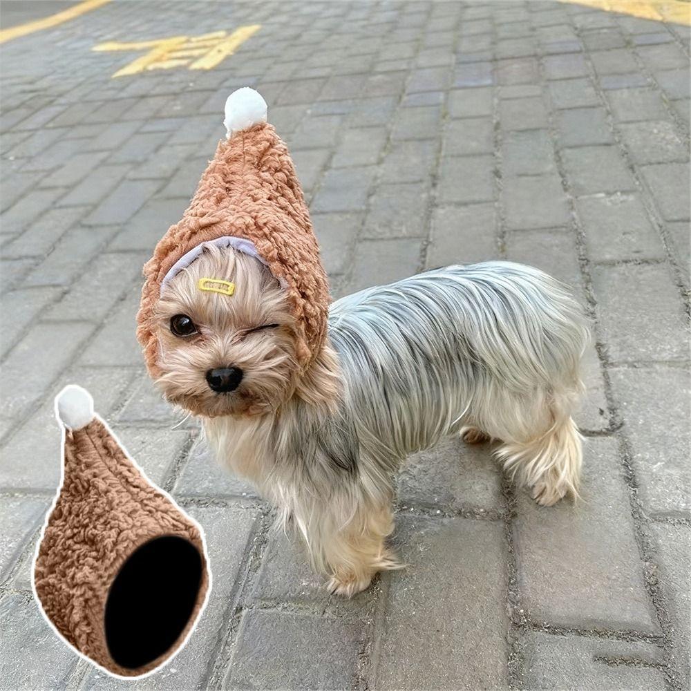 New Winter Warmth Pet Dog Hat Noise-proof Prevent Fright Dog Headgear Adjustable Small Dog Headgear for Small Dogs