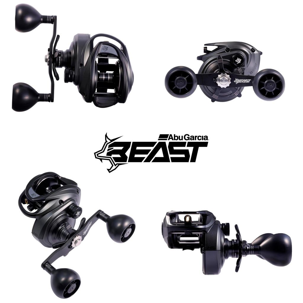 Abu Garcia Beast LP Beast 400 High Gear Baitcasting Reel Low Profile Bass Saltwater Monster Fish Big Game Left-Handed
