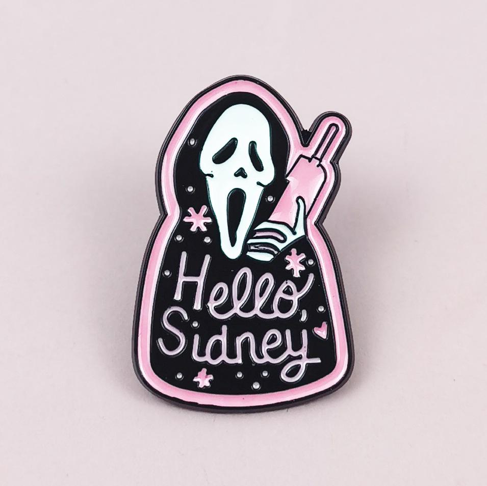 Punk Grim Reaper Cartoon Brooch Accessory