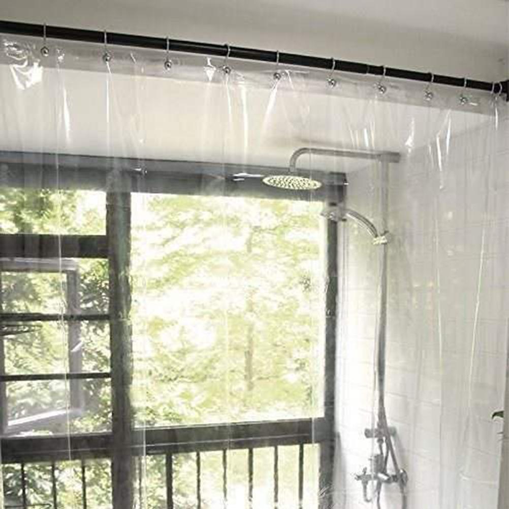 Transparent PEVA Shower Curtain Liner with Wighted Magnet Mold Resistant Waterproof Bathroom Bath Shower Curtain