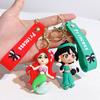 Anime Disney Keychain Cartoon Girl Mermaid Princess Keychain Cute Snow White Alice Keyring Bag Accessories Toys Gifts Wholesale
