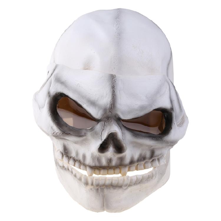 Washable Skull Skeleton Visor Adjustable Motorcycle Helmet Skull Mask Prank Prop