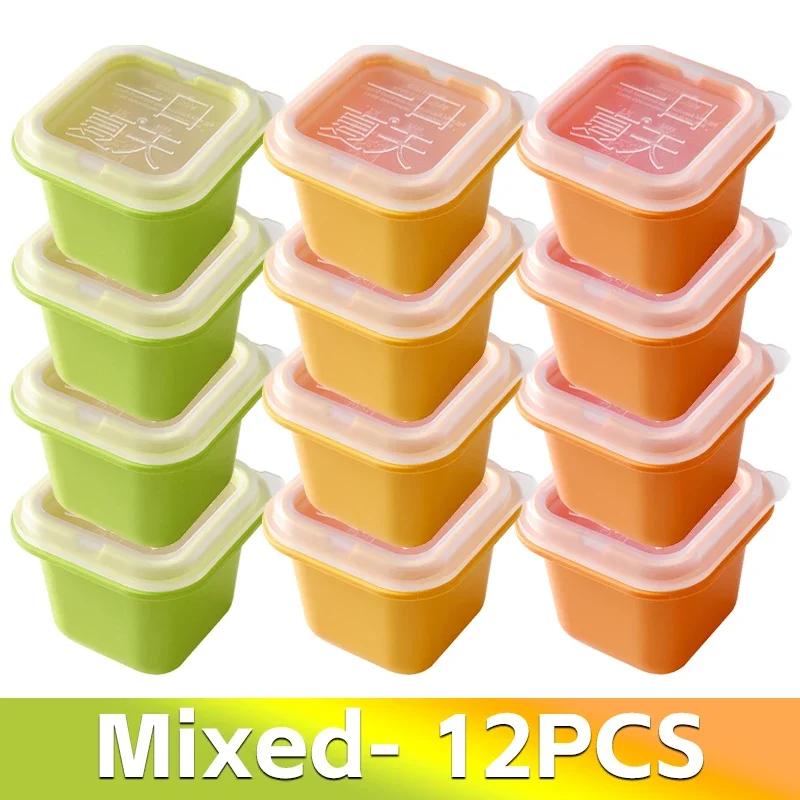 12/1Pcs Ice Cube Mold Reusable Square Ice Cube Mould With Lid For DIY Ice Cream Whiskey Cocktail Mould Household Kitchen Gadgets