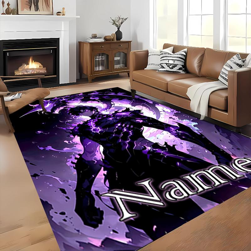 Custom Personalization Solo Leveling Area Rug - Perfect For Kitchen, Bathroom,Laundry Room Decor Large Size Available,Gift All Seasons