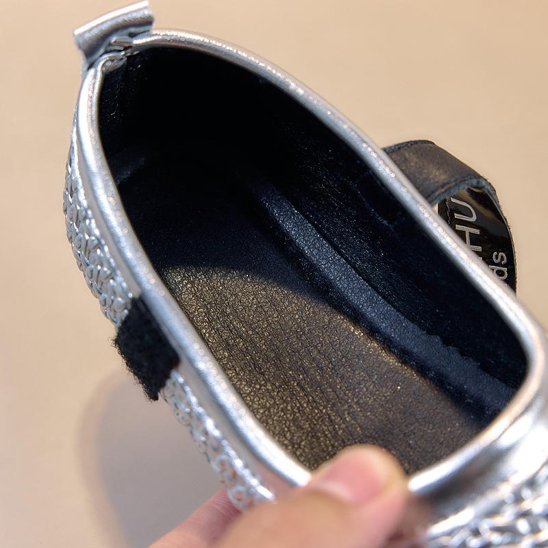 Girls' Versatile Woven Driving Shoes - Autumn 2025 Collection, Solid Color, Ages 3-12