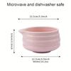 1pc 161ml/16oz Japanese Traditional Ceramic Matcha Bowl with Pour Spout, Handmade Japanese Style Matcha Green Tea Ceremony Chawa