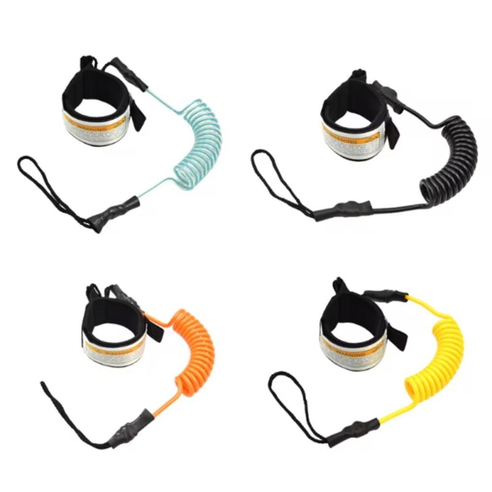 Elastic Surfing Safety Hand Rope TPU Surfboard Leash Leg Rope New Kayak Boat Leash Rope