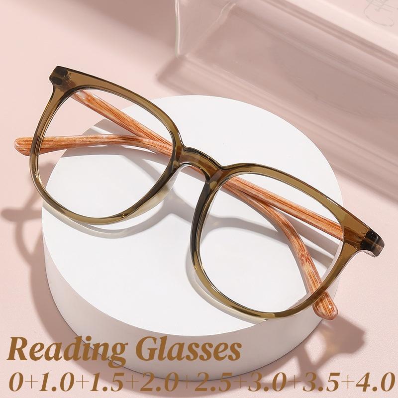 Ultralight Round Frame Reading Glasses for Women Men Blue Light Blocking Eyewear Oversize Retro Farsight Eyeglasses with Diopter