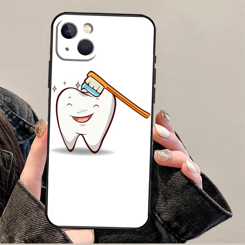 Dentist Dental Tooth Nurse Phone Case For iPhone 17 Pro Max 14 13 12 11 15 16 Pro Max mini 16 Plus 16e 17 Air Cover