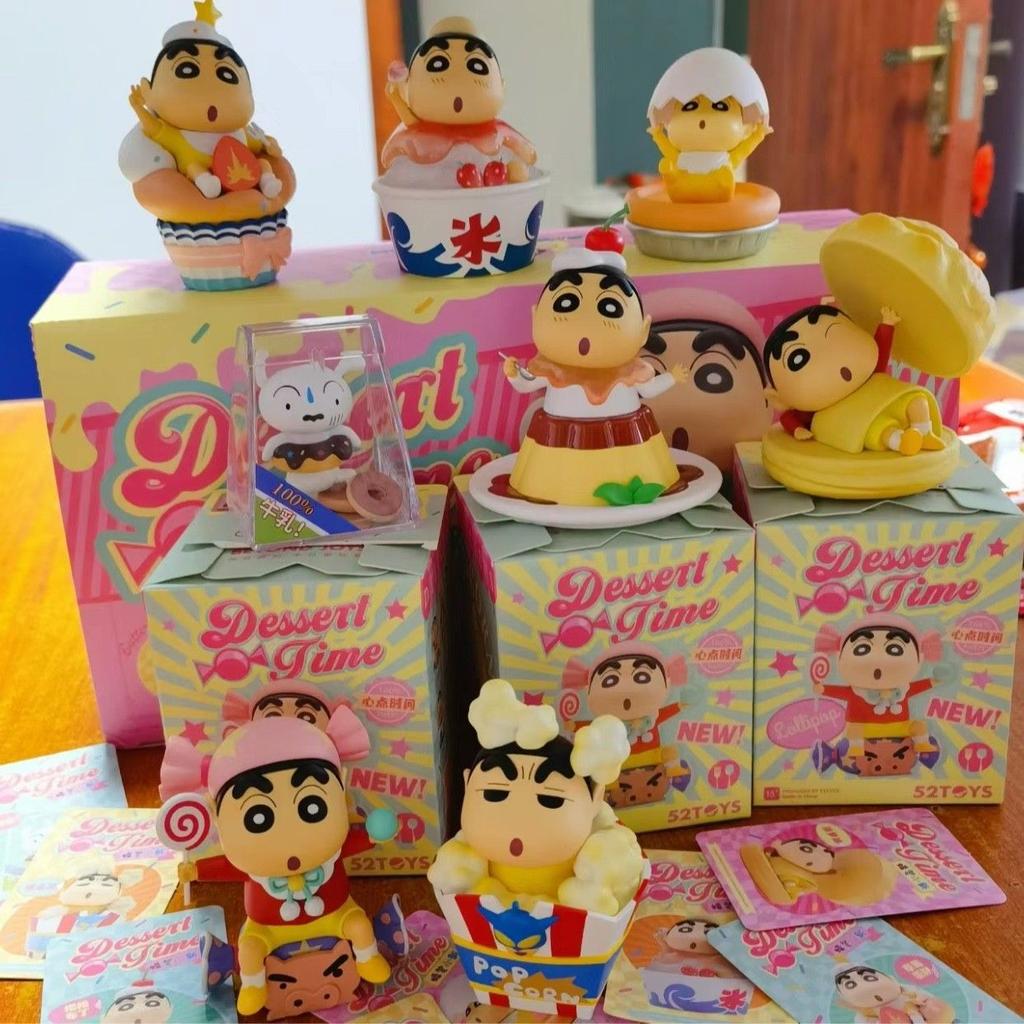 Crayon Shin-Chan Dessert Time Series Nohara Shinnosuke  Doll Kawaii Action Figure Desktop Ornaments Model Toy Gift
