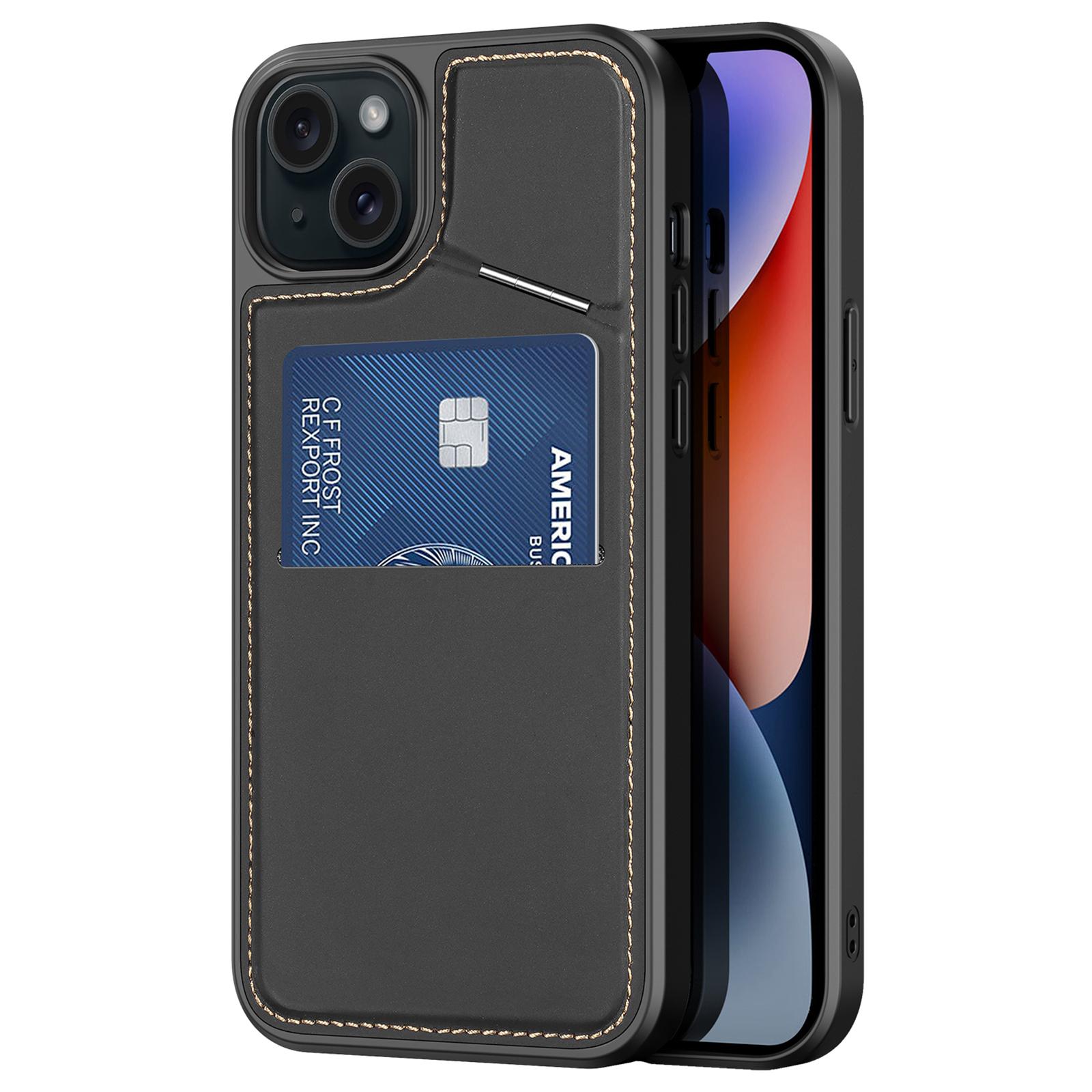 

Серия DUX DUCIS Rafi II для iPhone 14/13 Чехол для телефона Держатели для карт Магнитная защитная крышка Black