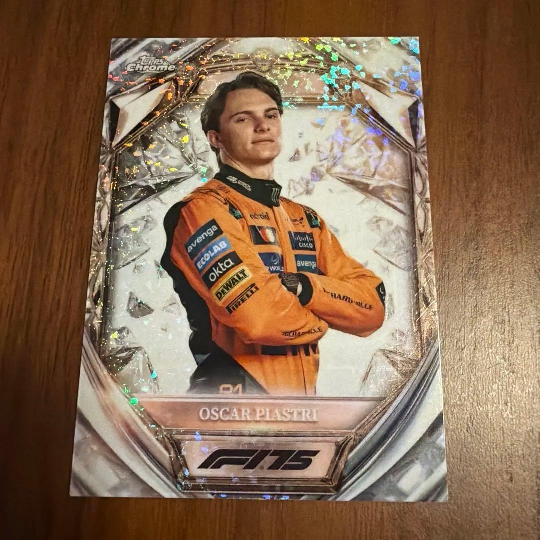 Used Topps Chrome F1 Diamond Oscar Piastri