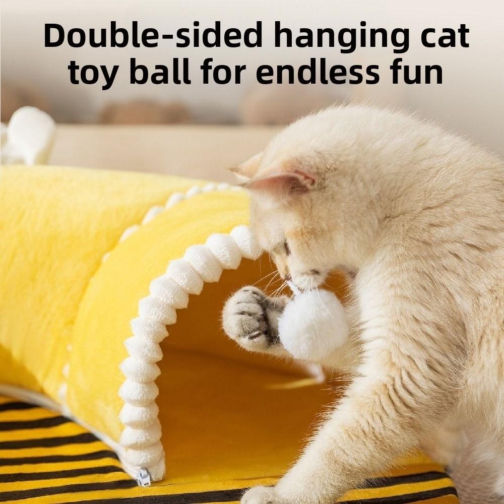 Creative Cat Tunnel Toy 2in1 Cat Bed Cat Accessories Pet Nest  Indoor Use