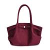 Large Capacity Matte Tote Bag 2025 New TEMU Pleated Retro Wing Bag Shoulder Armpit Bag