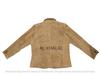 Men's Blazer Leather Suede Brown Two-Button Handmade Genuine Lambskin Formal Soft