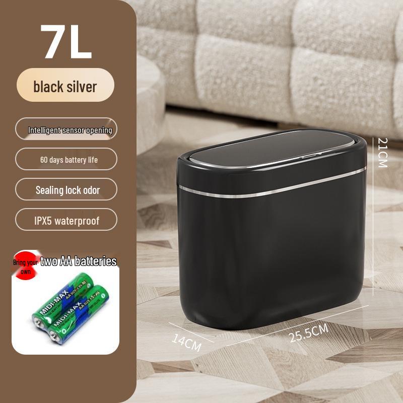 2025 Smart Sensor Trash Can for Home – Automatic Induction Bin for Bathroom & Living Room