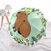 Capybara Themed Travel Umbrella-8 Ribs Automatic Opening and Closing, Portable Folding Design, Compact and Stylish Umbrella Suitable for Out