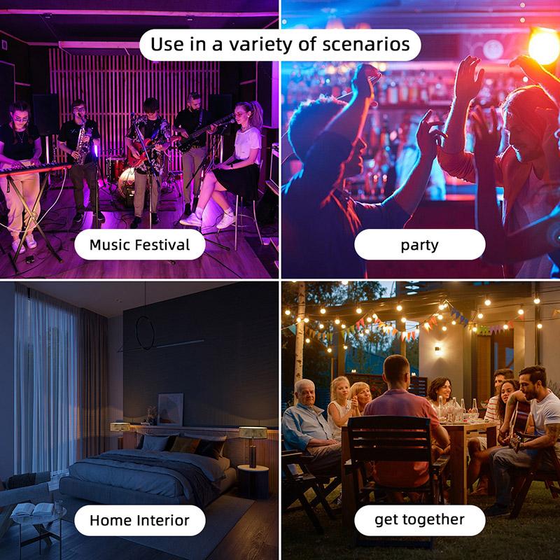 3/6 Colors LED Stage Disco Light for Christmas Party Home KTV Wedding Show DJ Ball Party Lights USB Strobe Lighting