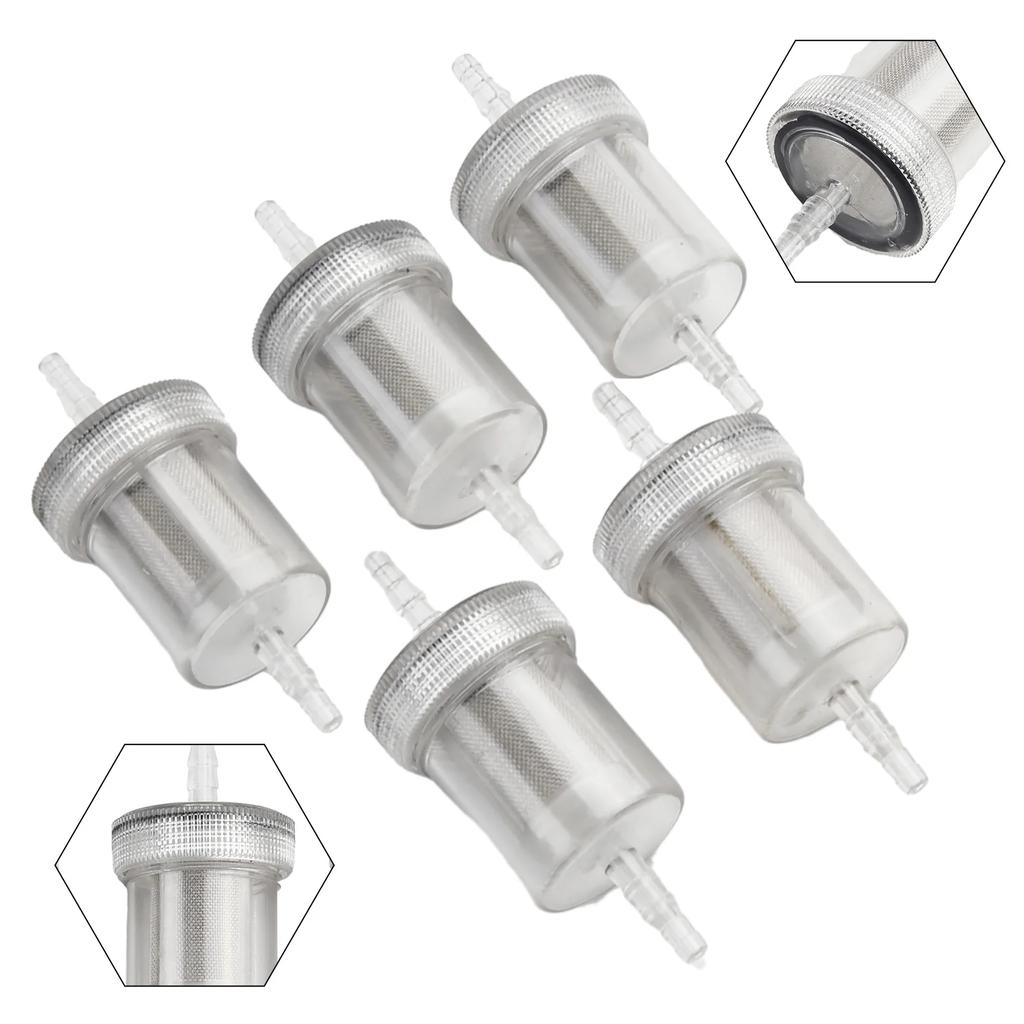 5pcs 4mm Diesel In-Line Fuel Filter Kit Gas Filter For Webasto For Eberspacher Air Heater Diesel Set Car Accessories