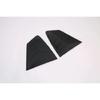 For Mazda 3 Axela Sedan BP   Carbon Fiber Style Side Door Rear View Window Spoiler Cover Trim Ert Garnish Bezel