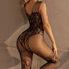 Erotic Open Bra Teddy Mesh Bodysuit Women Sexy Crotchless Lingerie  Transparent Bodystocking Sex Set Sexy Fishnet Underwear