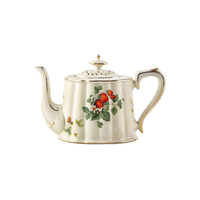 European Ceramic Retro Coffee & Tea Cup Set with Saucers