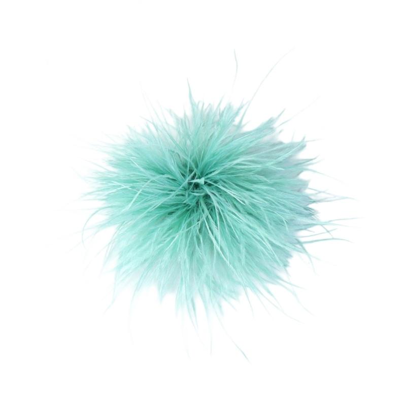 Handcrafted Natural Feather Flower Brooch, Full Radiating Design Badge with Pin Back and Hair Clip for Outfit Styling