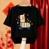 Children's T-shirt with Chinese New Year Short Sleeved Red T-shirt