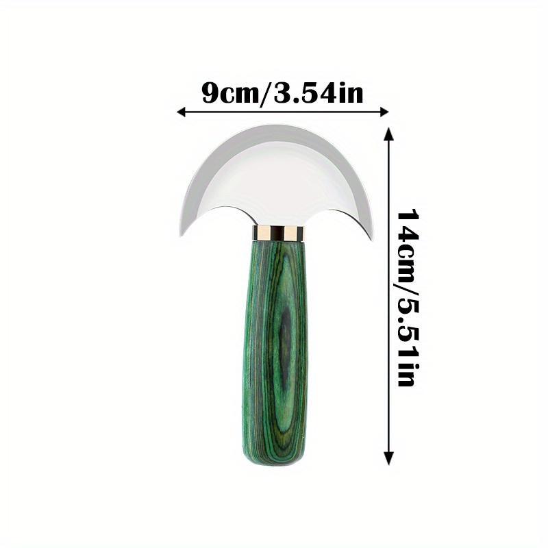 MIUSIE Professional Cutting Knife Half Round Blade Craft Knife DIY Handcraft Wood Handle Cutting Skiving Cutter Tool
