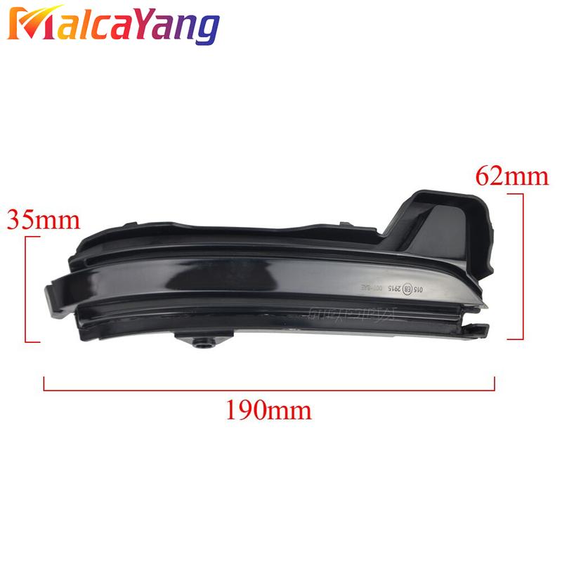 1Pair Dynamic Rearview Mirror Blinker Turn Signal LED Light For Skoda Kodiaq 2016 2017 2018