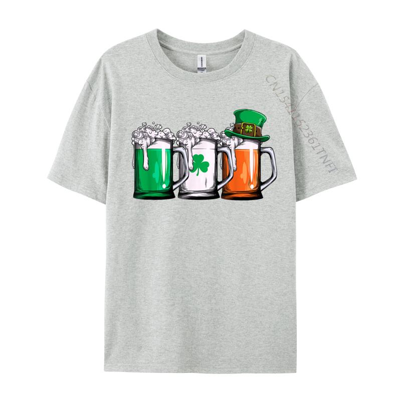 Irish Beer Ireland Flag St Patricks Day Leprechaun Printed Group Unisexs Top TShirts 2024 Hot Sale Fall Camisa Cotton Tops