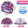 New Print African Headtie Turban Cap Soft Stretch Twisted Pleated Beanie Head Wrap for Women Chemo Bonnet