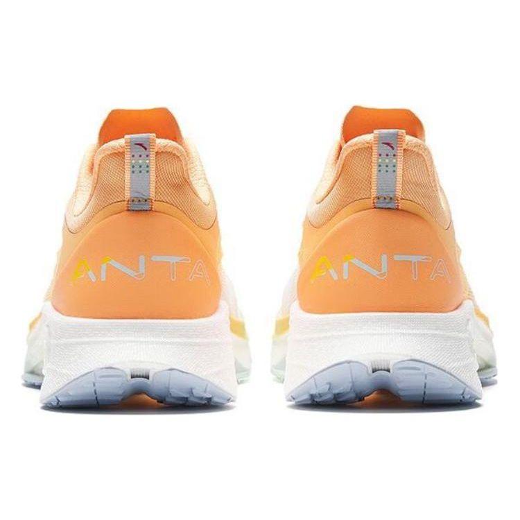 Anta Mach 3.0 Bequeme Langlebige Rutschfeste Low-Top Laufschuhe Damen Sneaker Weiß Orange 122335583-3
