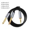 Aux Guitar Cable 6.5mm Jack To 3.5mm Audio Cable Splitter Stereo Sound Cord for Laptop, Mixer, Speaker