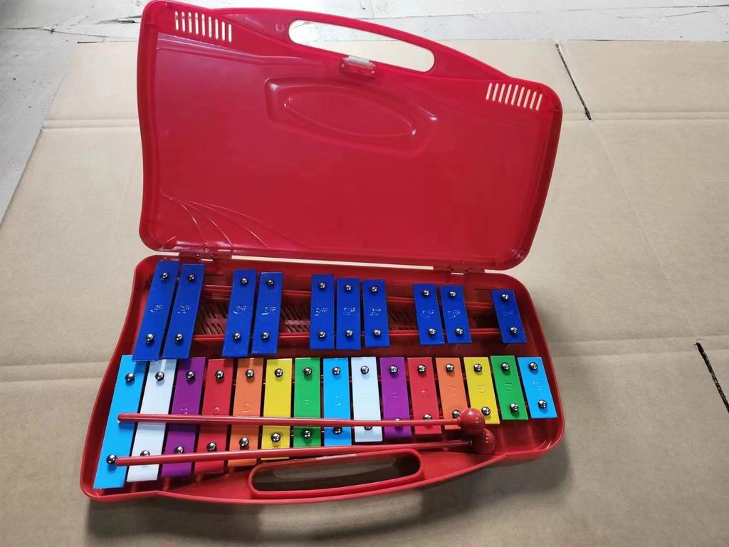 25-Tone Aluminum Xylophone for Kindergarten Early Education - Children's Percussion Instrument and Orff Hand-Knocked Piano.