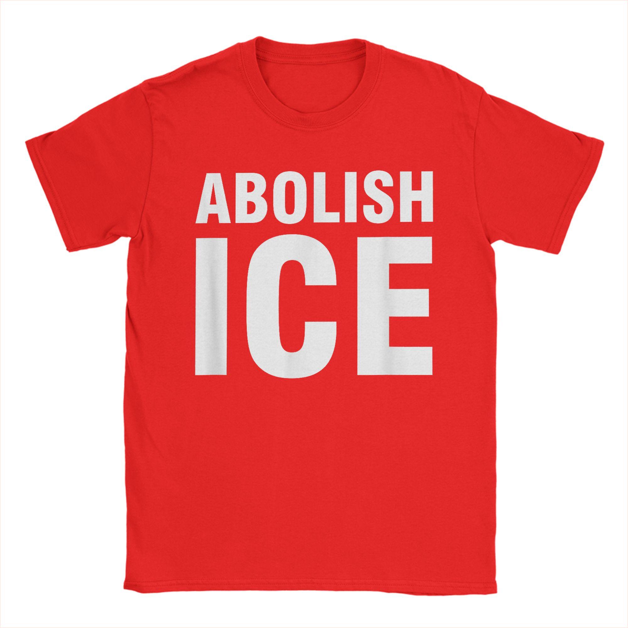 

Abolish ICE T Shirt Summer Cotton T Shirts For Unisexs Harajuku Pattern Tshirt Short Sleeve Y2K Funny Top Tees S