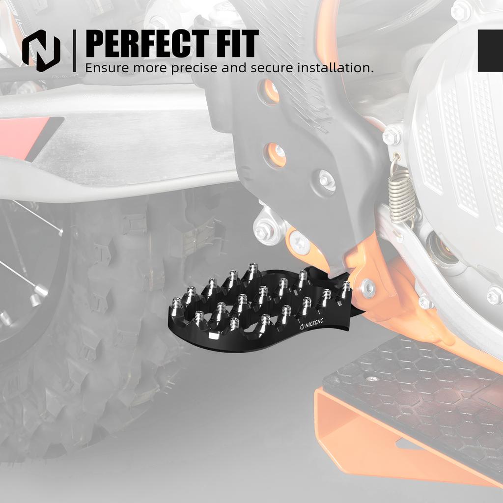 For 2023 KTM EXC 300 EXCF 350 SX 125 SXF 450 Husqvarna TE 300 FE 450 350 2017-2022 GasGas EC 300 250 Enlarged Foot Pegs Footrest
