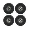 4PCS 1.9in Wheel Tires with 10 Holes Hub Uneven Gravel Pattern for SCX10 1 10 RC Car Models Gray