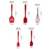 5pcs Cooking Kitchen Tools Household Food Grade Silicone Mini Baking Scraper Oil Brush Egg Beater Food Clip Baking Tool Set