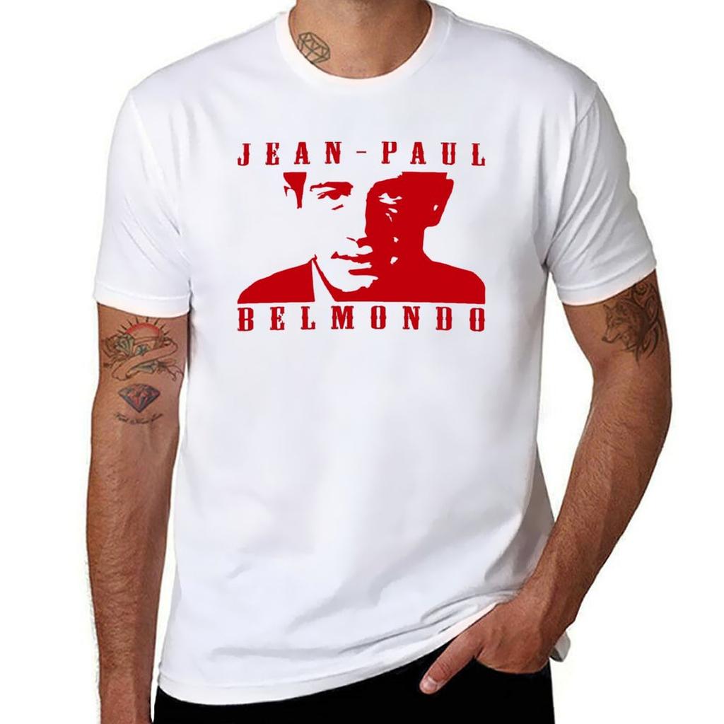 Copie De Jean Paul Belmondo T-Shirt Cute Tops Vintage Clothes for a Boy Oversized Mens Clothes
