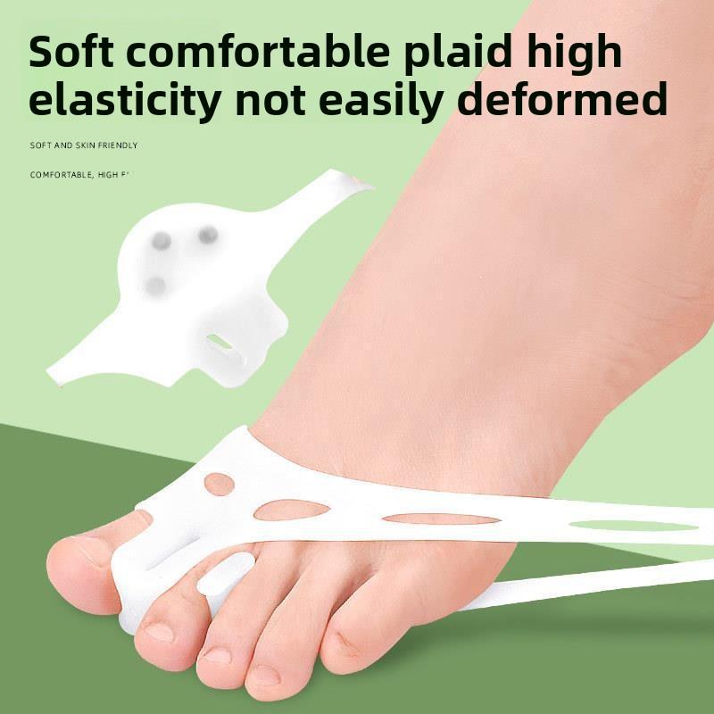 New Five-hole Toe Splitter, Thickened Plantar Ventilation, Shock Absorption and Pressure Relief Massage Forefoot Half-yard Pad, Hallux Valgus Orthosis