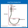 Steel Wire Rope Lock Feeder Safety Hook with Buckle for Picture Hanging