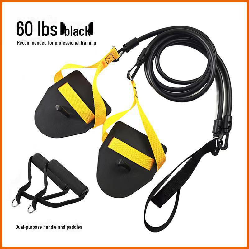 "Professional Swim Training Pull Rope: Paddling Hand Web for Child & Adult Freestyle Arm Strength Simulation"